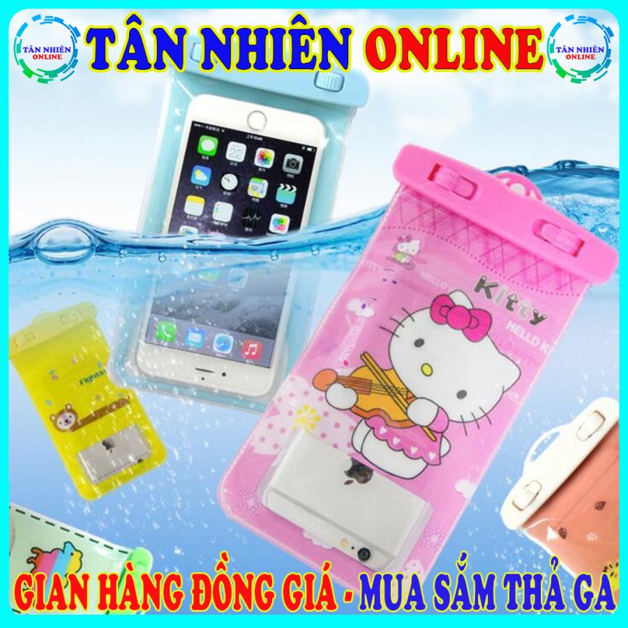 Combo 2 Túi chống nước cho điện thoại nhiều hình xinh xắn, có dây đeo, thoải mái bơi lội không lo điện thoại bị ướt đồng giá 59k Tân Nhiên Online