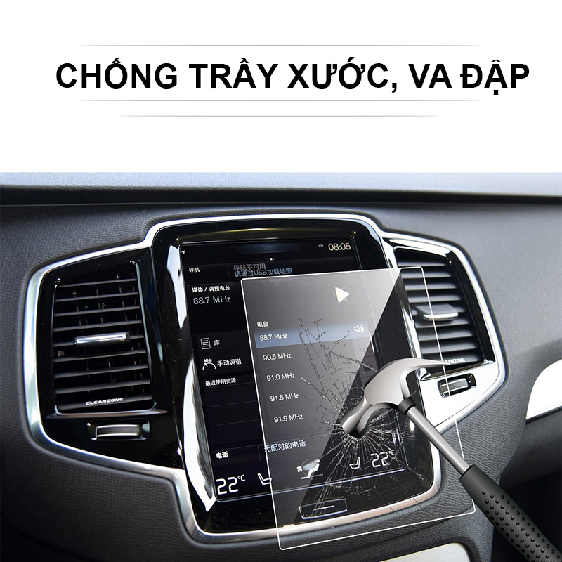 [HCM]Cường lực màn hình cảm ứng xe Volvo