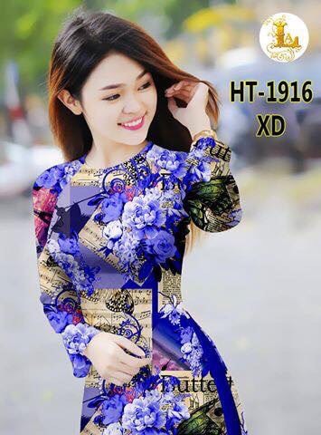 Áo dài truyền thống họa tiết