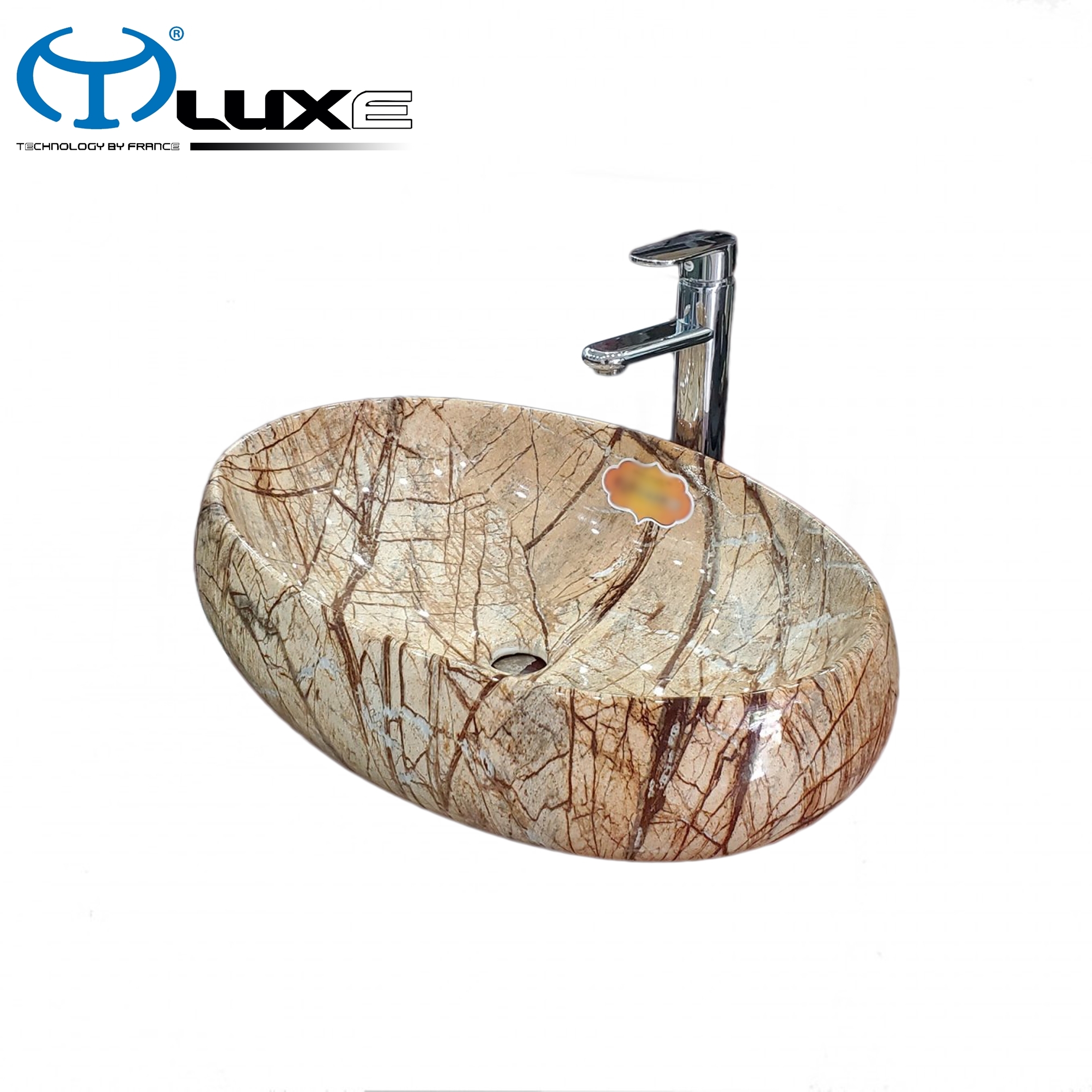 Chậu Lavabo vân đá cao cấp LUXE C105 Mini