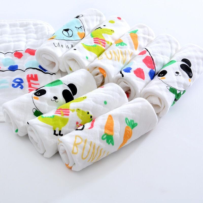 SET 5 KHĂN MẶT XÔ 6 LỚP CHO BÉ YÊU