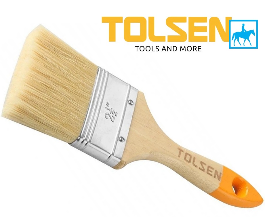 Cọ Sơn Cán Gỗ 2.5inch 64mm Paint Brush TOLSEN 40124