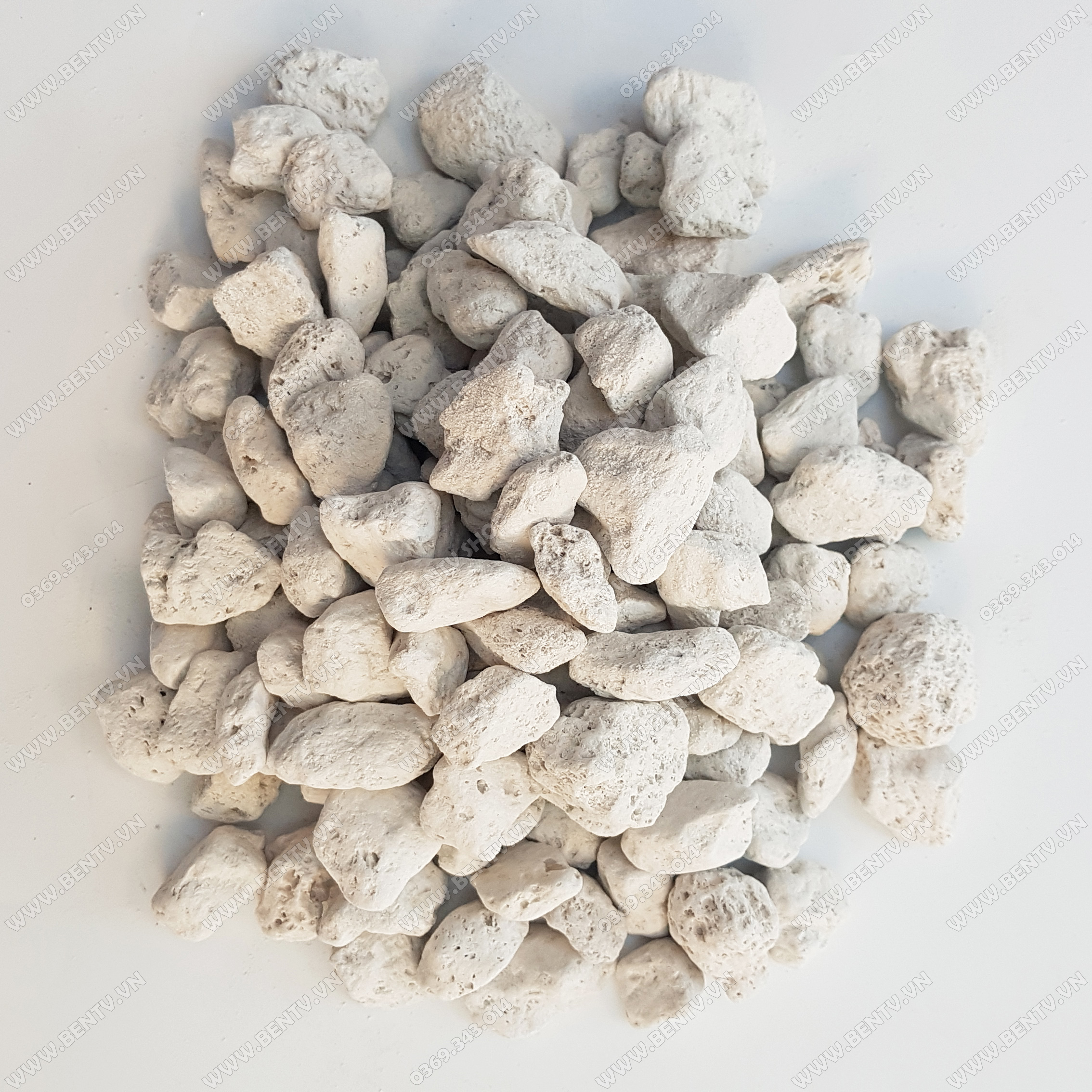 Đá Lông Vũ Nham Thạch Trắng - Vật Liệu Lọc Hồ Cá (1kg)