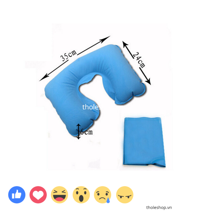 [SALE] Bộ gối hơi du lịch 3 trong 1 tiện lợi, dễ bơm căng bằng cách thổi, tiện mang đi khi đi xe, tàu - Gối hơi - Bộ gối hơi kê cổ du lịch