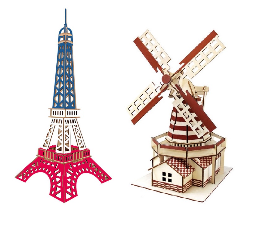 [HCM]Đồ chơi lắp ráp 3D gỗ mô hình tháp eiffel - 52 mảnh ghép