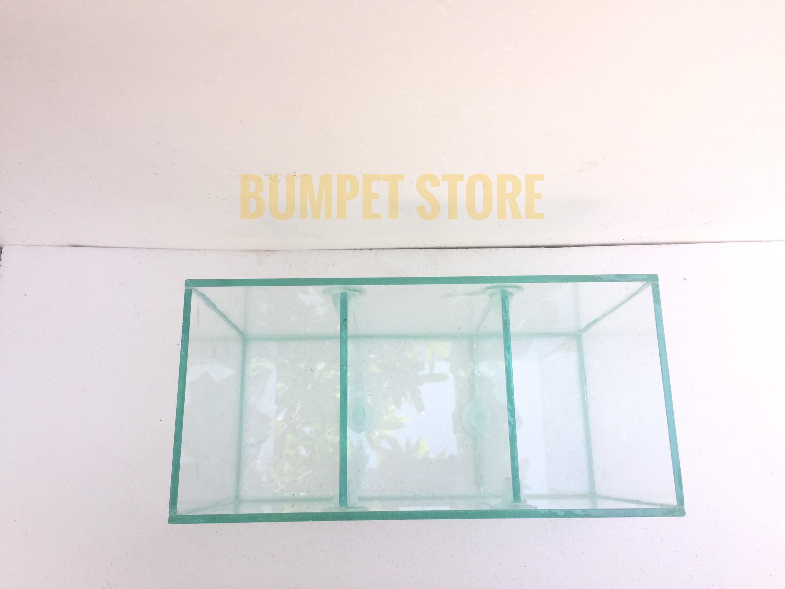 Bể cá 3 ngăn để bàn - bể cá betta cỡ 30*15*16cm