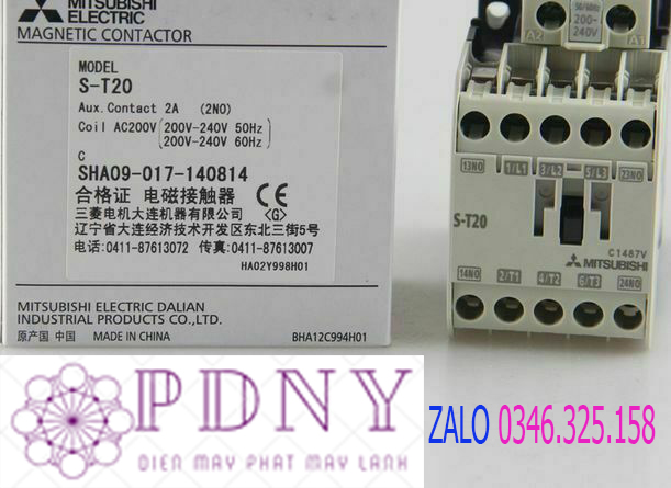 Mitsubishi 20A (Khởi động từ -CONTACTOR)
