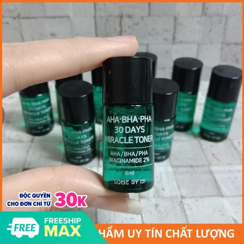 Nước Hoa Hồng Giảm Mụn Some By Mi AHA-BHA-PHA 30 Days Miracle Toner Mini 6ml giá rẻ