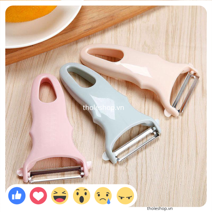 [SALE] Dao Bào - Dao bào và gọt củ quả bằng inox không gỉ cao cấp - Dụng Cụ Vào Vỏ Quay 2 Lưỡi, Dao Bào Vỏ Bào Sợi Đa Năng