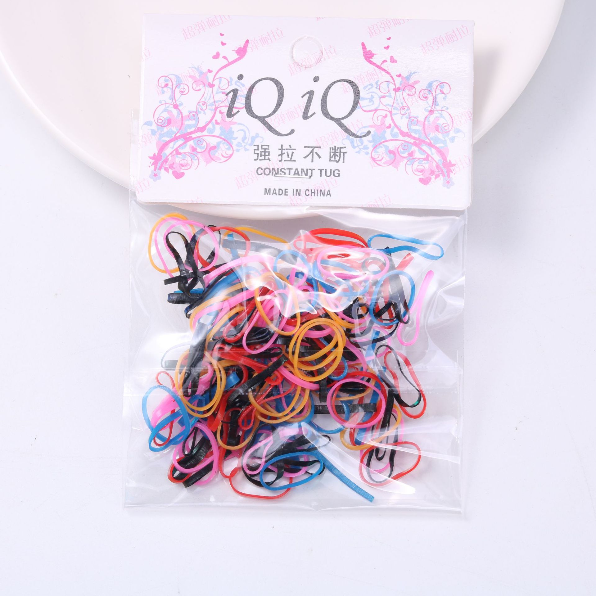 Túi 100 Dây Chun Nịt Buộc Tóc Đơn Giản Mix Nhiều Màu