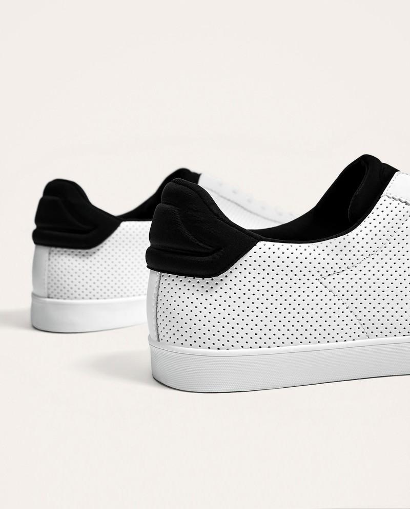 Giày nam ZARA Micro-perforated sneakers xuất xịn