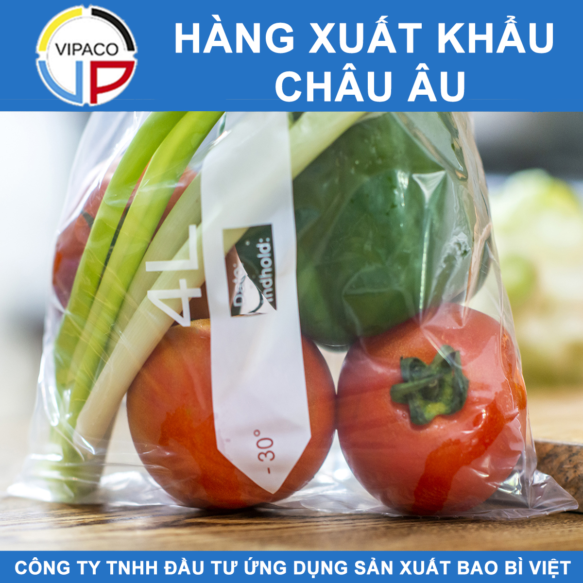 túi đựng thực phẩm đông lạnh Vipaco