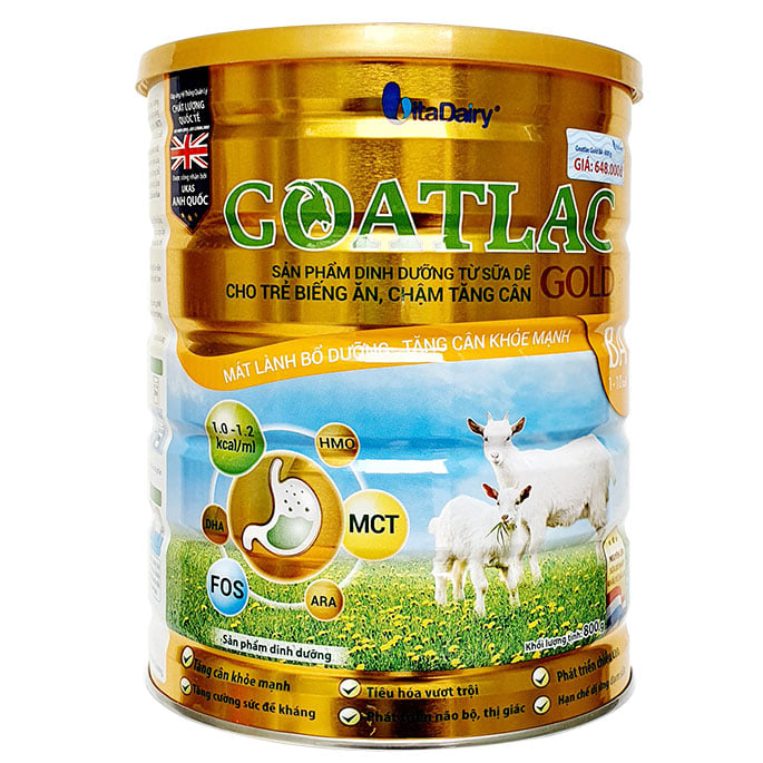 Sữa dê Goatlac Gold BA 800gr (Date mới)