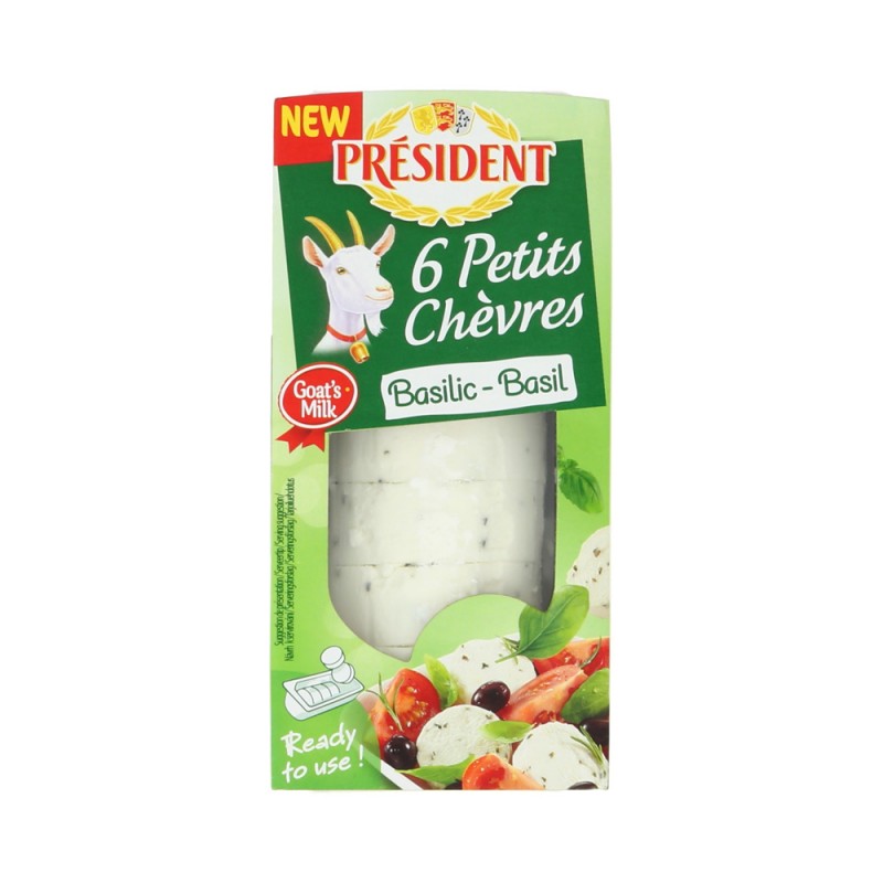 President Basil Fresh Goat s Cheeses 100g