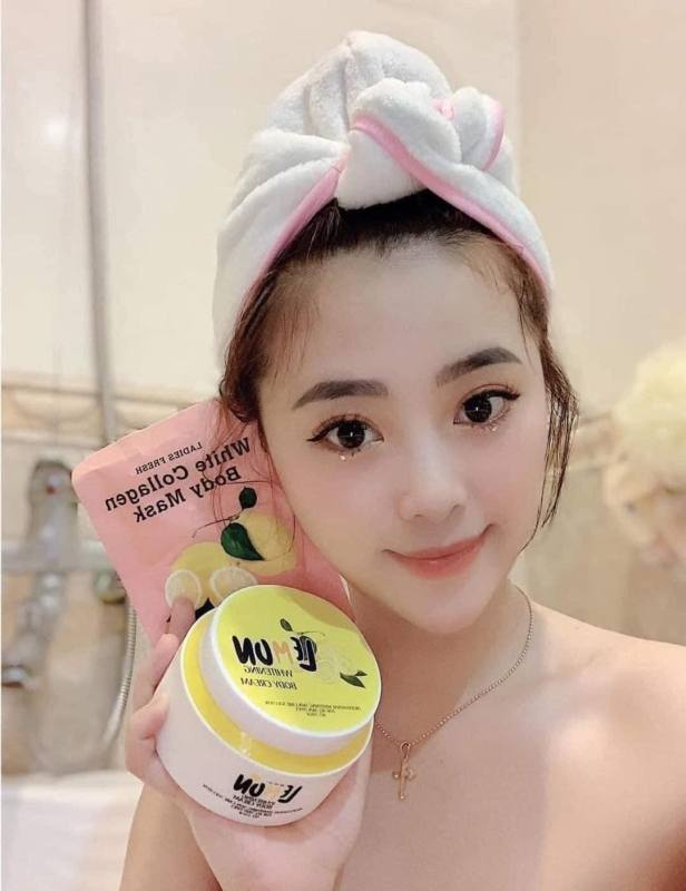 Combo Kem Body và Ủ Tắm Trắng Chanh Siêu Trắng giá rẻ