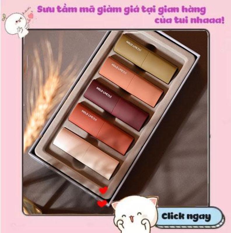 Set son Hold live special lip jewelry Box Mouse velvet Lipstick cao cấp