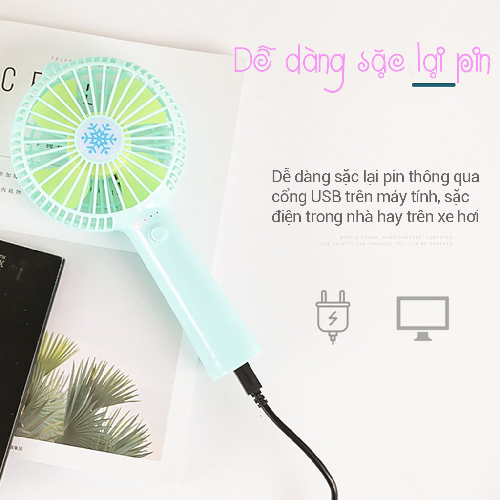 Quạt cầm tay Mini Fan 3 cấp độ gió