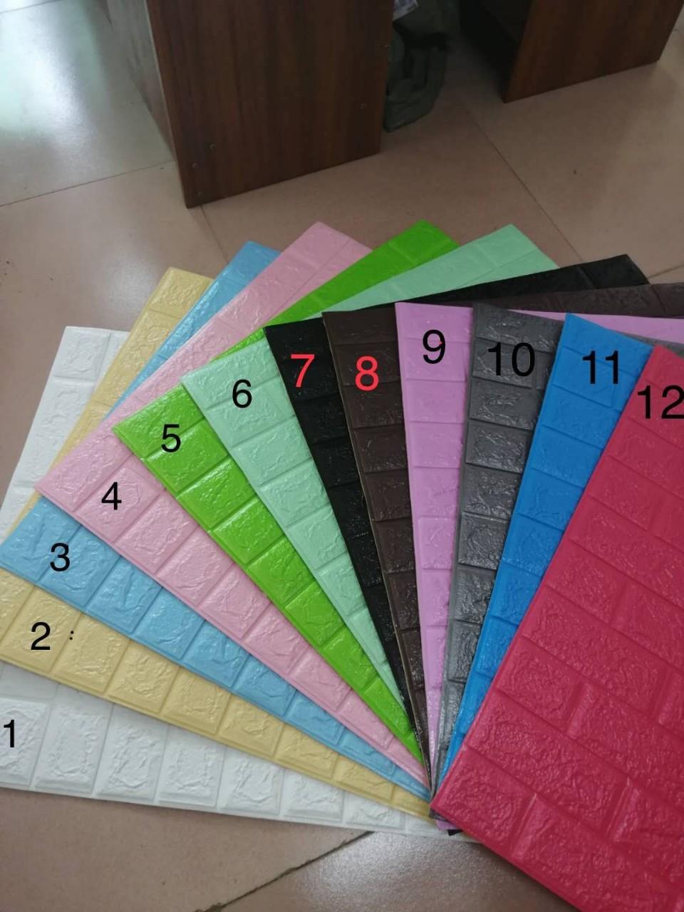 10 tấm xốp dán tường giả gạch 70x77 3mm