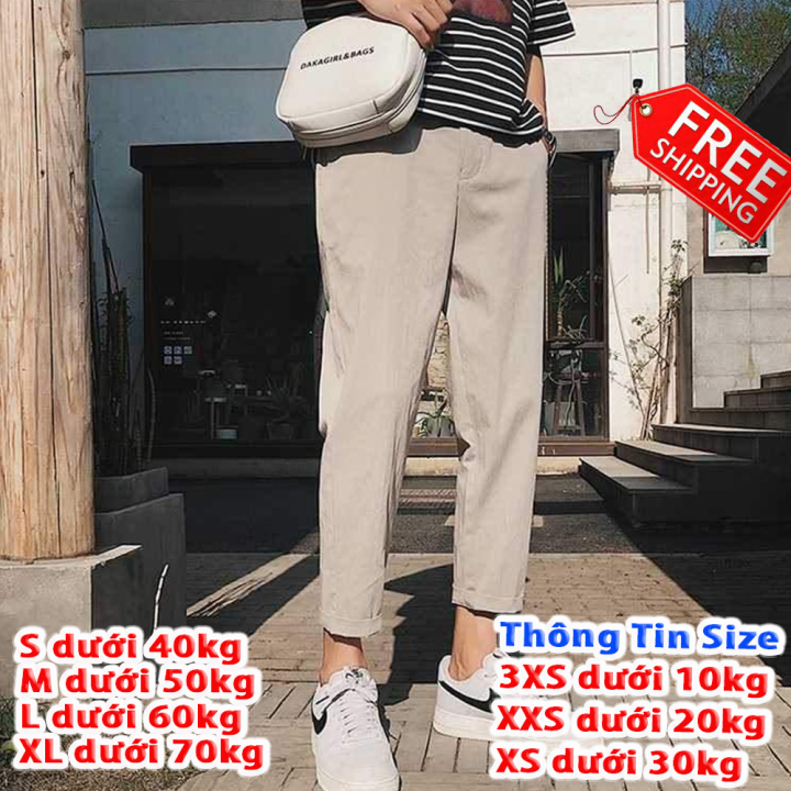 Quần jogger kaki nam nữ quần baggy nam nữ lưng thun JG3