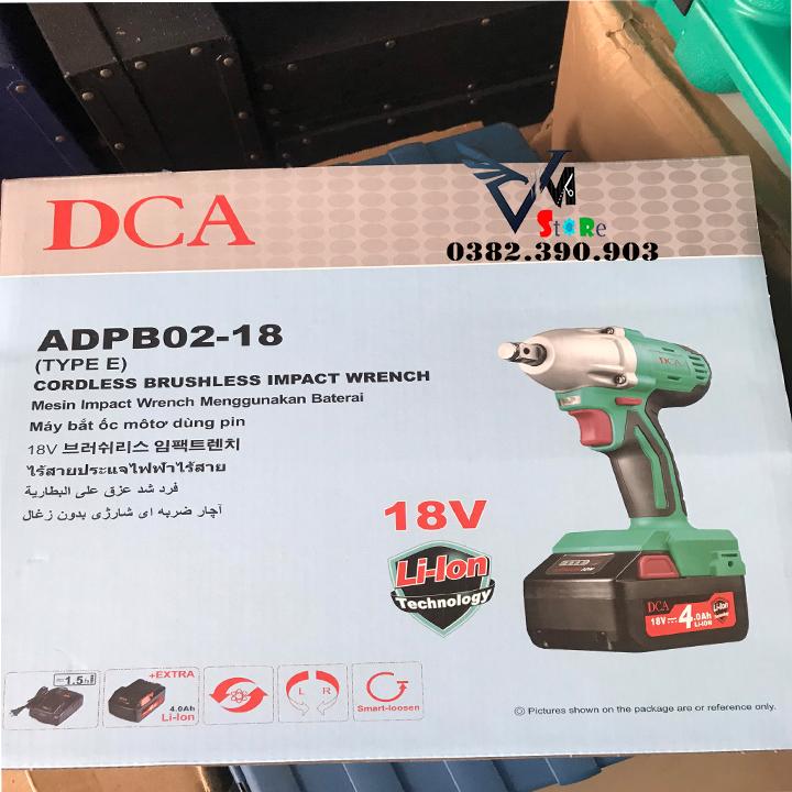 Máy siết bu lông dùng pin DCA ADPB02 -18