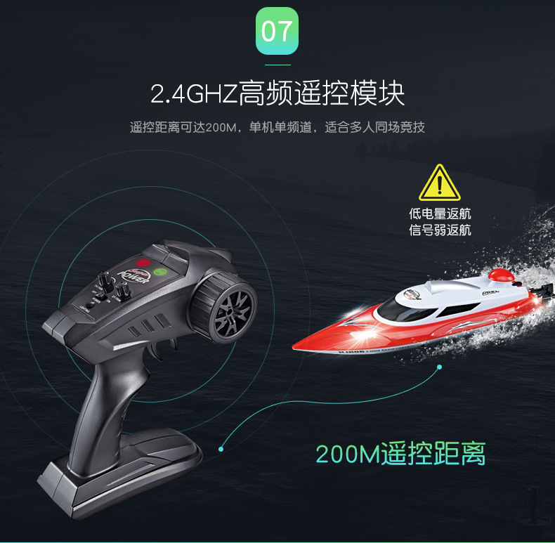 Cano điều khiển từ xa tốc độ cao HJ806 tốc độ 35km/h