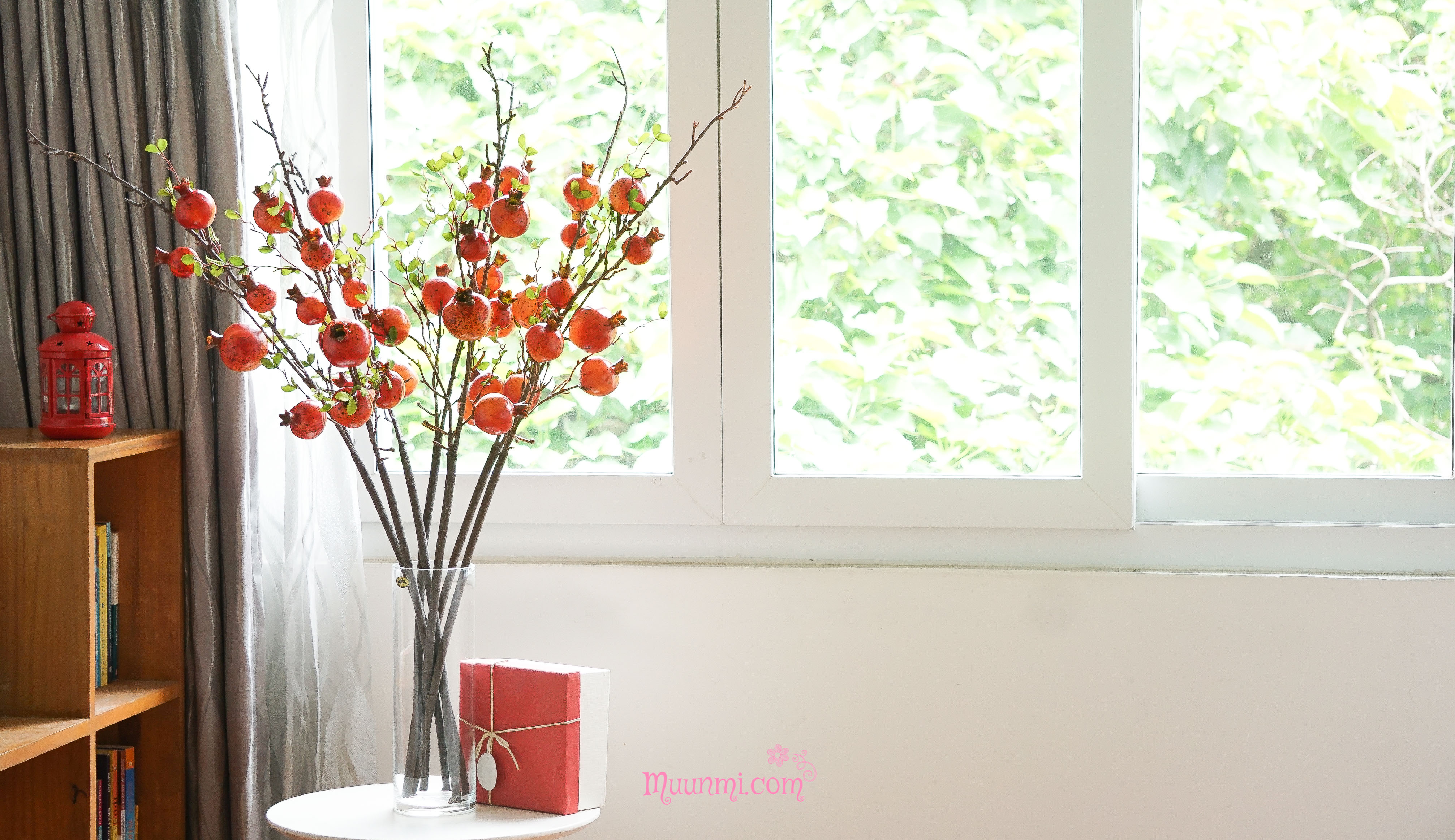 Quả điểm 🍒 | CÀNH LỰU quả mọng trang trí cao cấp