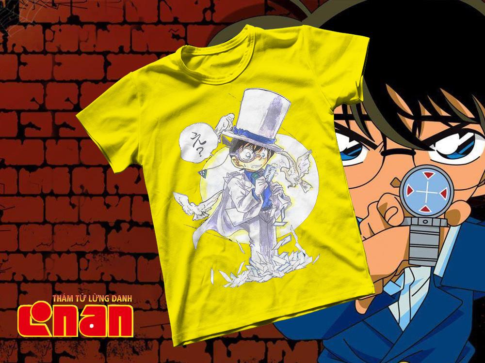 [HCM]Áo thun Cotton Unisex - Anime - Conan - Conan kid chibi