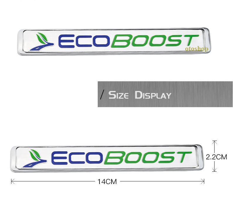 [HCM]Tem chữ ECOBOOST trang trí xe-OT4