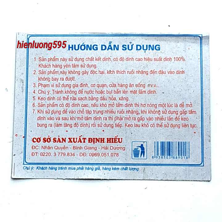 KEO DÍNH RUỒI (25 TẤM)