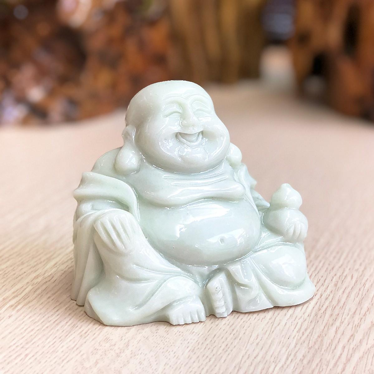 Tượng Phật Di Lặc đá tự nhiên 10cm