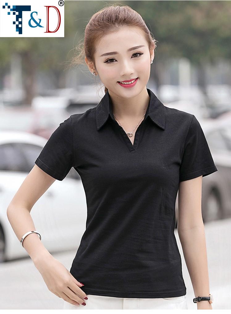 Áo thun cổ trụ nữ thời trang nhiều màu