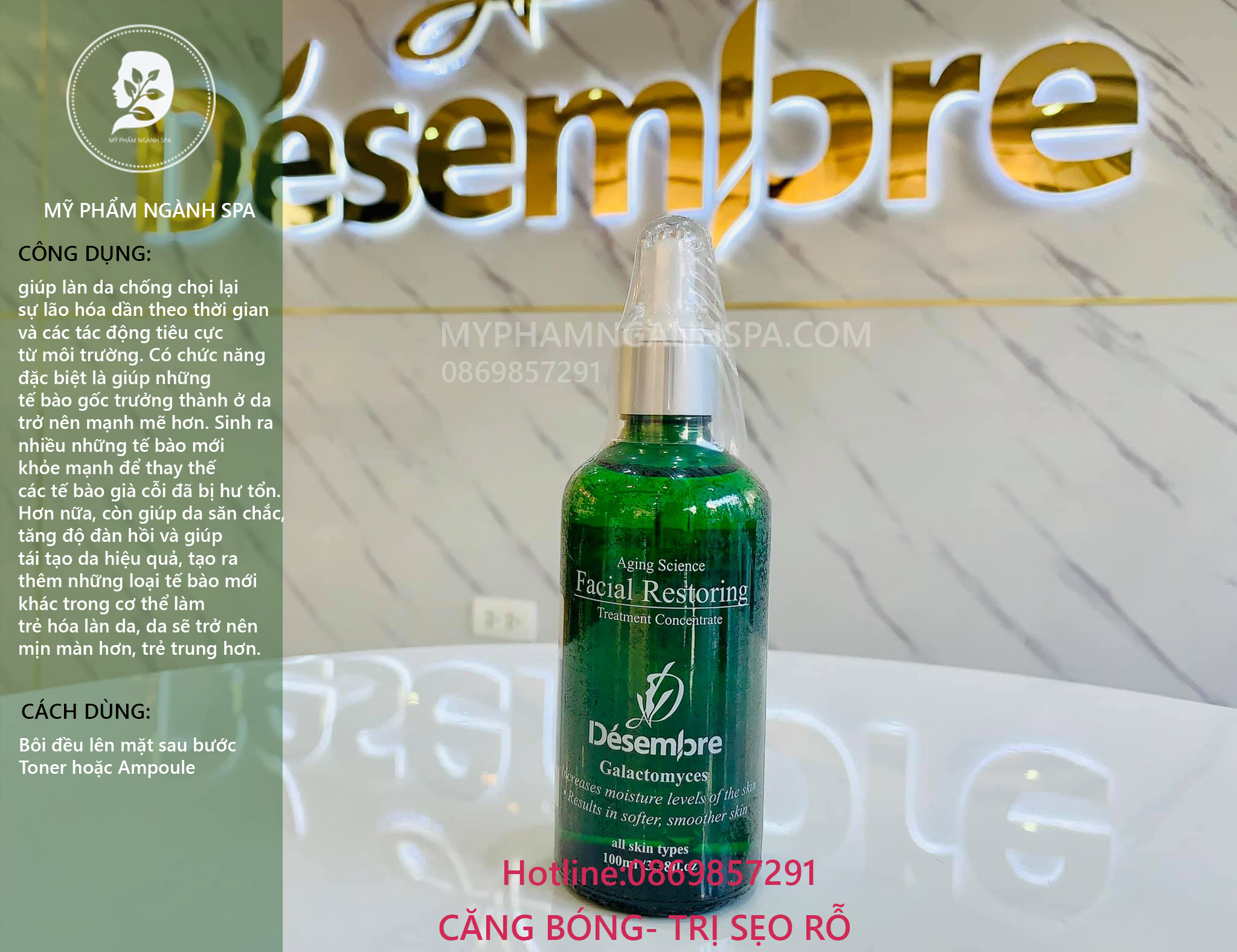 Tinh chất trẻ hóa Desembre Aging Science Facial Restoring