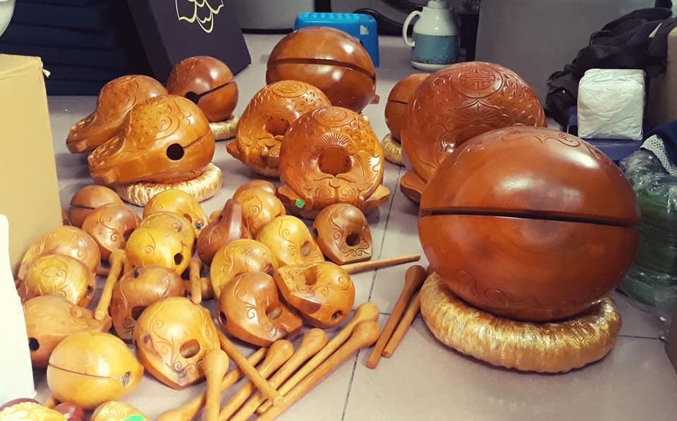 Mõ gỗ mít lõi hàng đặc biệt ( 3 tay, Đk = 18cm )