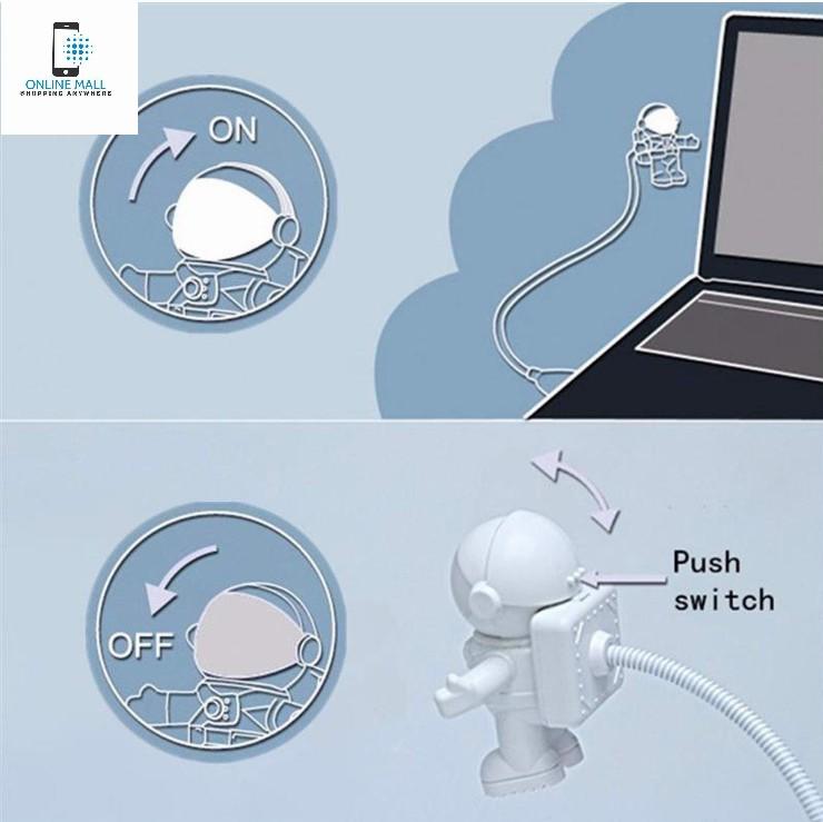 Online Mall - Đèn bàn phím phi hành gia Astronaut Lamp