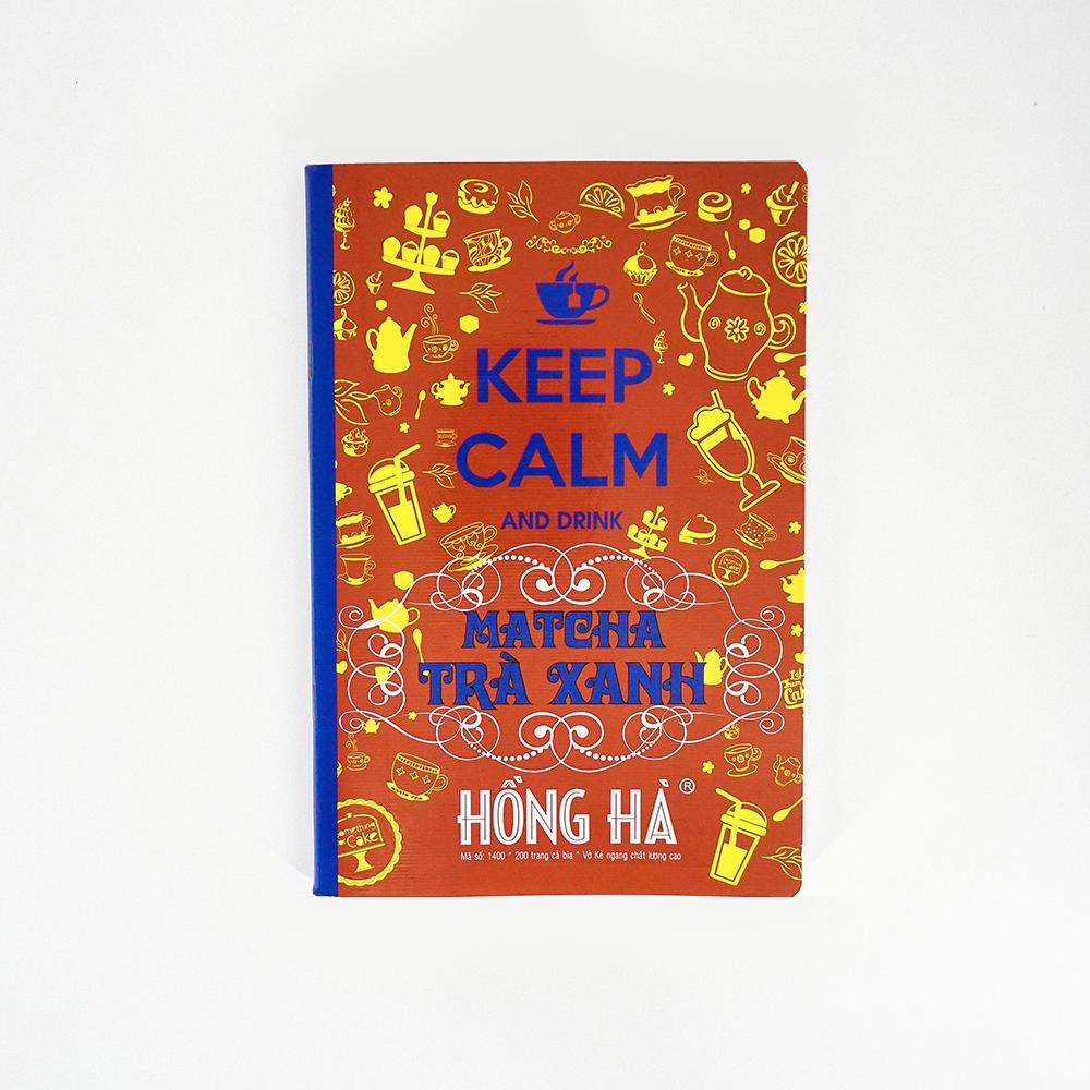 Vở kẻ ngang 200 trang Keep Calm Trà Xanh 1400
