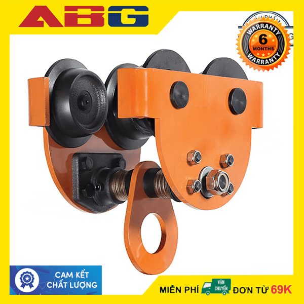 Rùa Kéo Tay, Cụm Móc Treo Palang Không Xích Dùng Để Treo Các Loại Tời Điện, Tời PA, Palang Xích (Loại 0,5 tấn) - ABG Shop