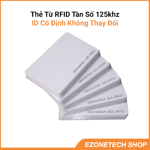 [HCM]Bộ 5 Thẻ Từ RFID Tần Số 125Khz Màu Trắng ( Proxy Tag)