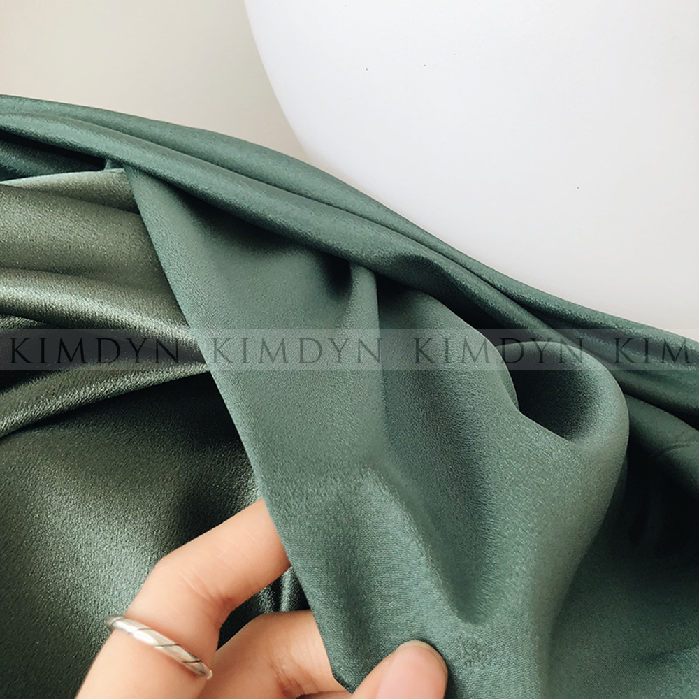 Đầm hai dây lụa satin cổ chữ V sang trọng KimDyn [KDD19]