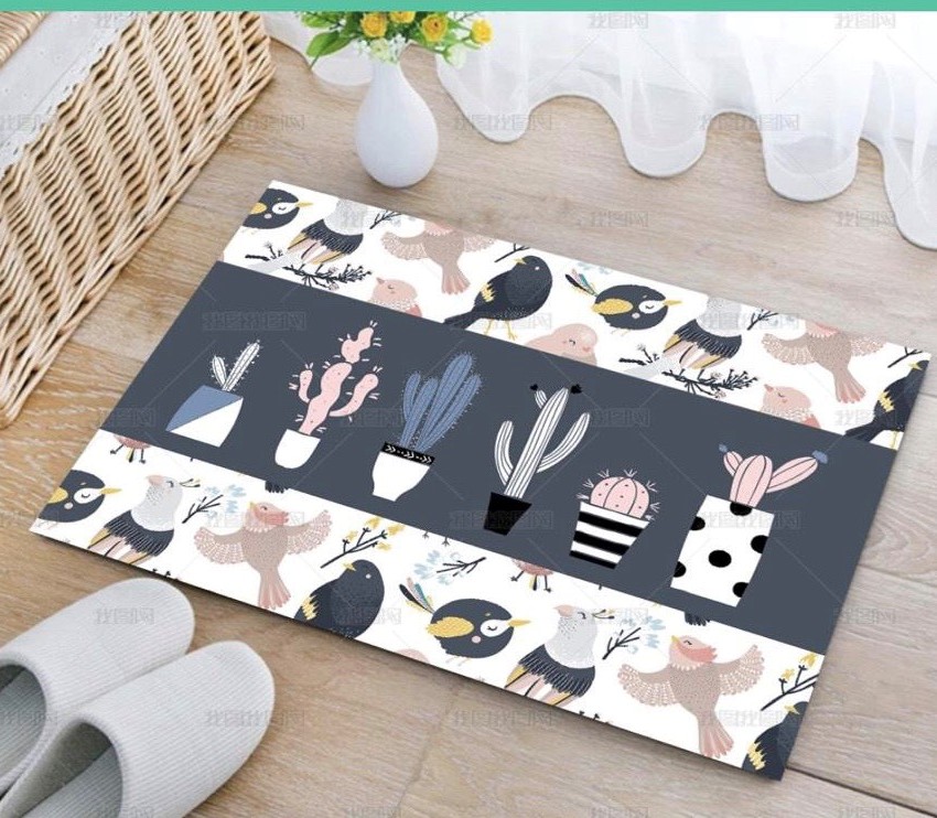 Thảm lau chân 3d 40x60cm,thảm chùi chân,m423