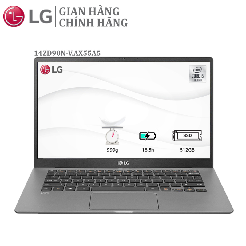 Laptop LG Gram 2020 14ZD90N-V.AX55A5 i5-1035G7 | 8GB | 512GB | 14 FHD IPS, sRGB 96% | FREE DOS