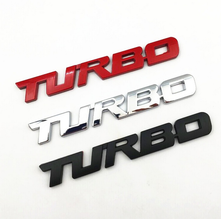 [HCM]Tem chữ TURBO trang trí xe-Model 3