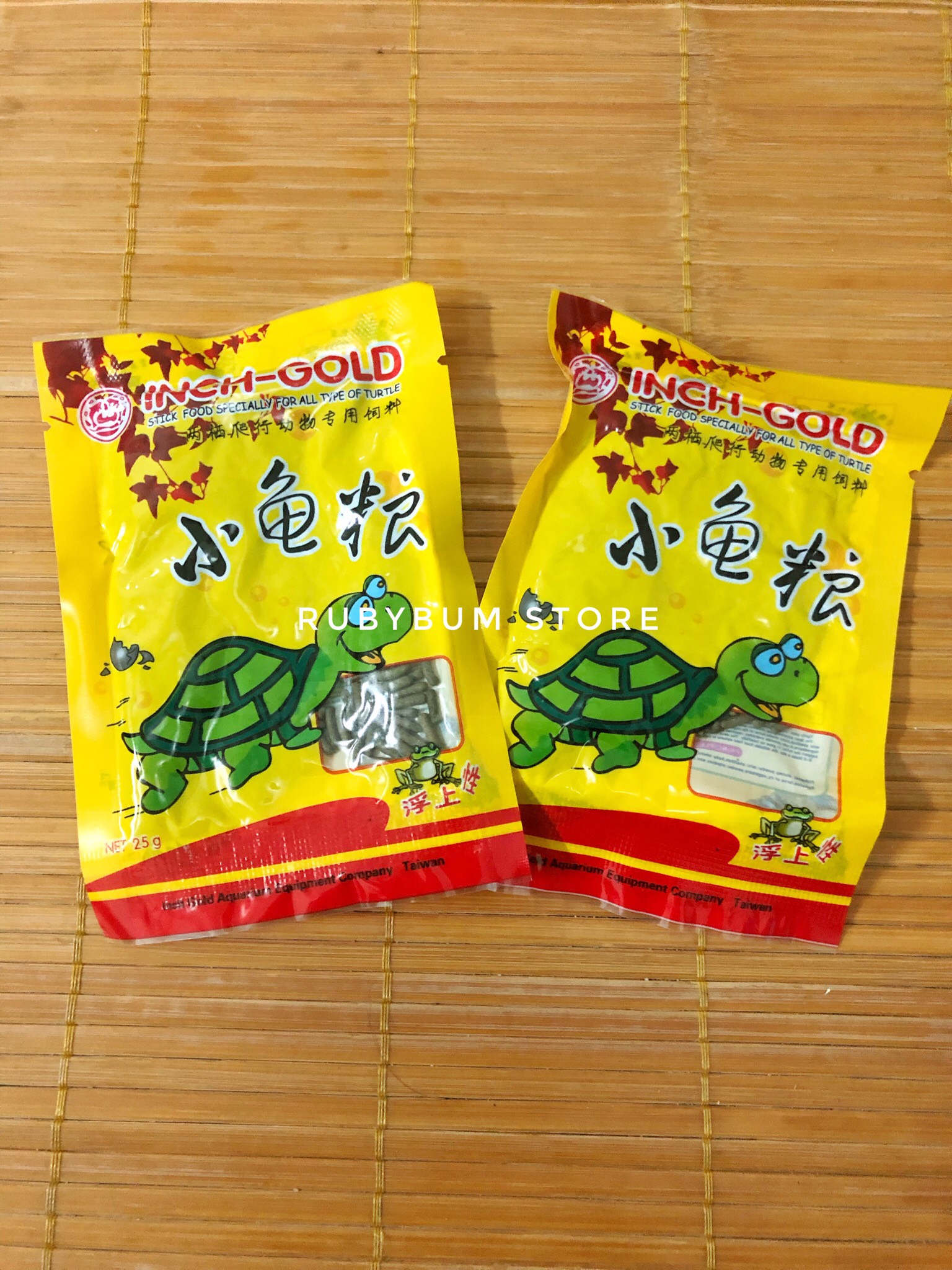 Set 2 gói thức ăn cho rùa cảnh Incher Gold