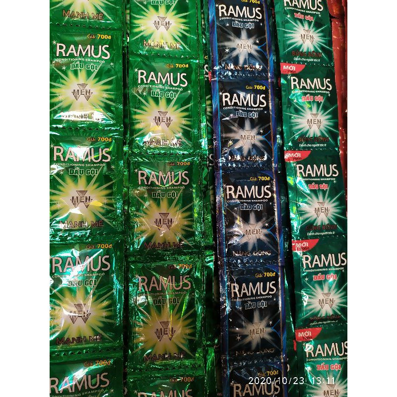 COMBO 3 DÂY DẦU GỘI RAMUS (DÂY 12 GÓI 4ML)