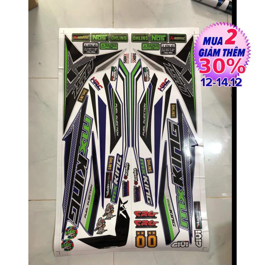 Tem xe exciter 150 tặng logo