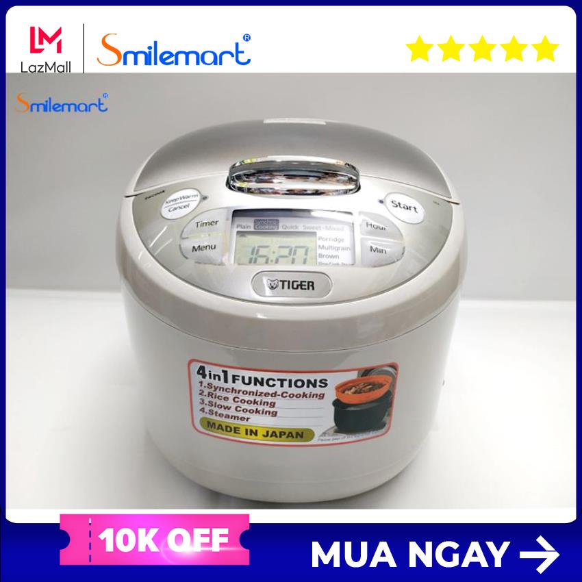 Nồi cơm điện tử tiger jax-s18w 1.8l - hàng nhật nguyên chiếc, bh chính hãng 1 năm