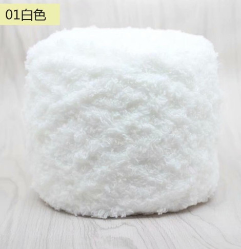 Len bông xù cuộn 100 gram đan túi DIY
