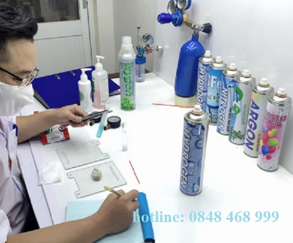 Bình khí Nito mini thí nghiệm hóa học