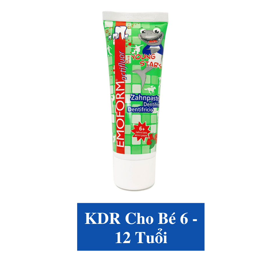 Kem Đánh Răng Cho Trẻ 6 - 12 Tuổi Emoform Actifluor Youngtars 75ml