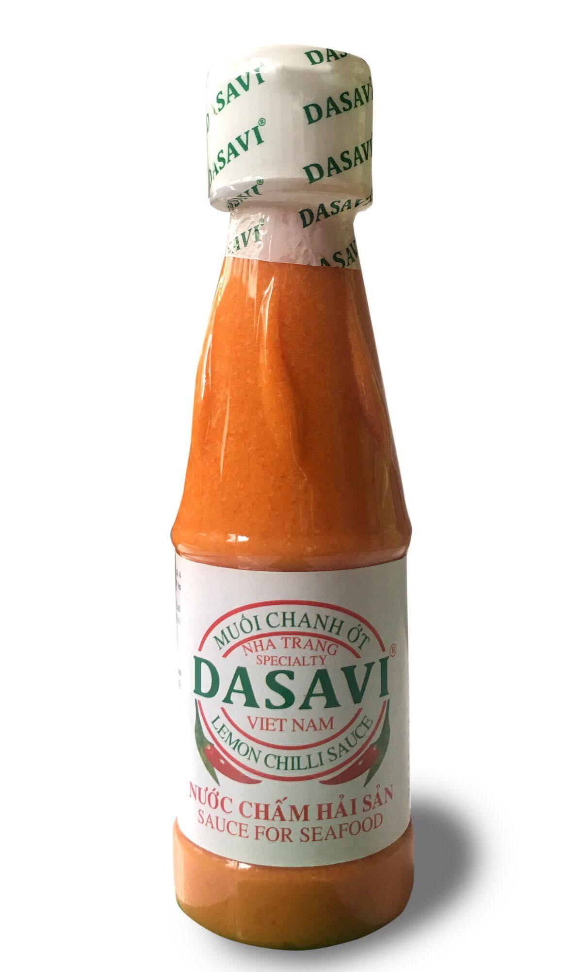 Com bo 2 chai muối chanh ớt DASAVI đỏ 260g