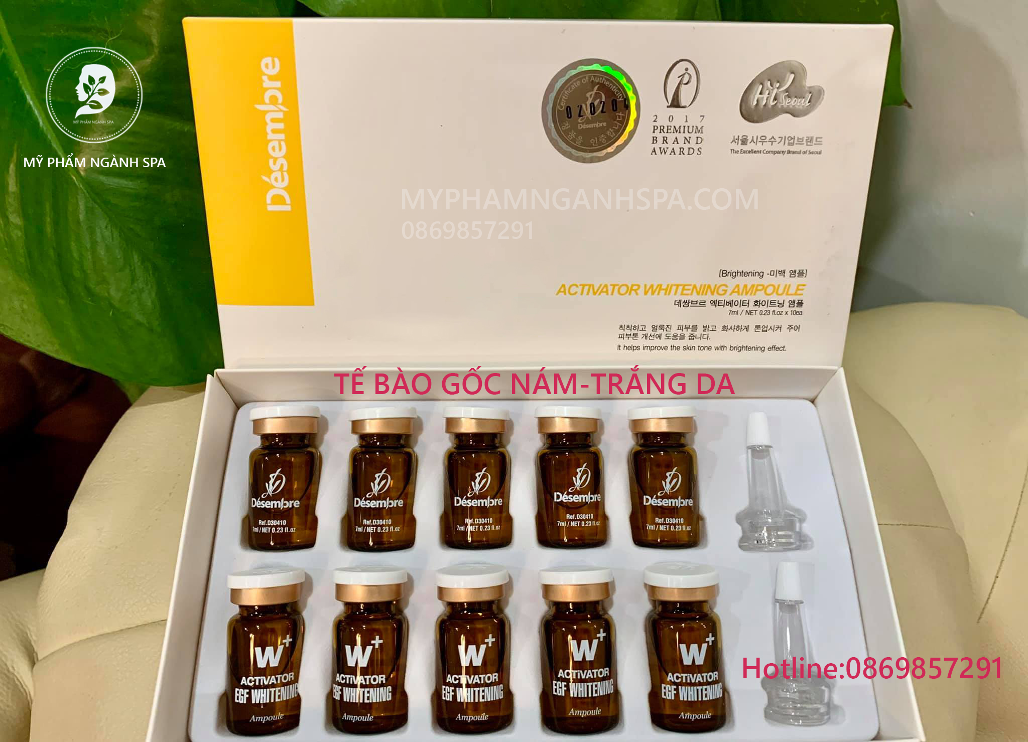 Tế bào gốc cho da thâm nám W+ Desembre
